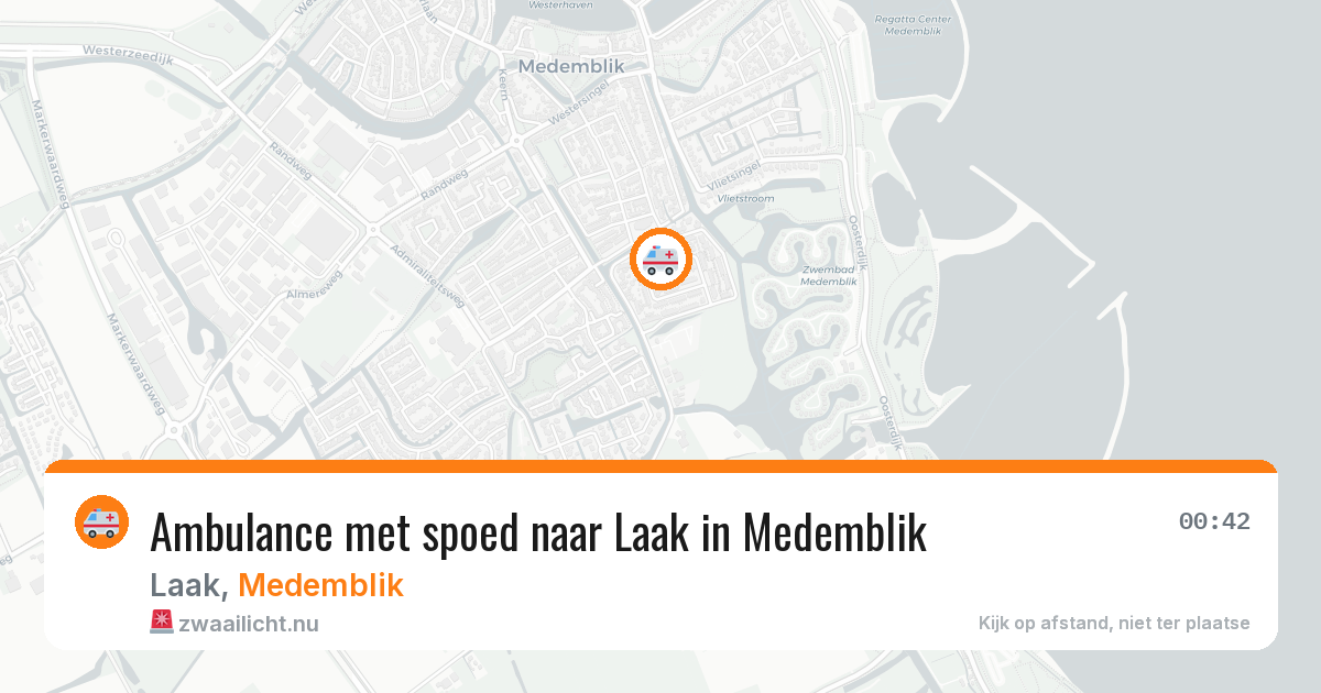 Ambulance met spoed naar Laak in Medemblik — 11 jul 2026