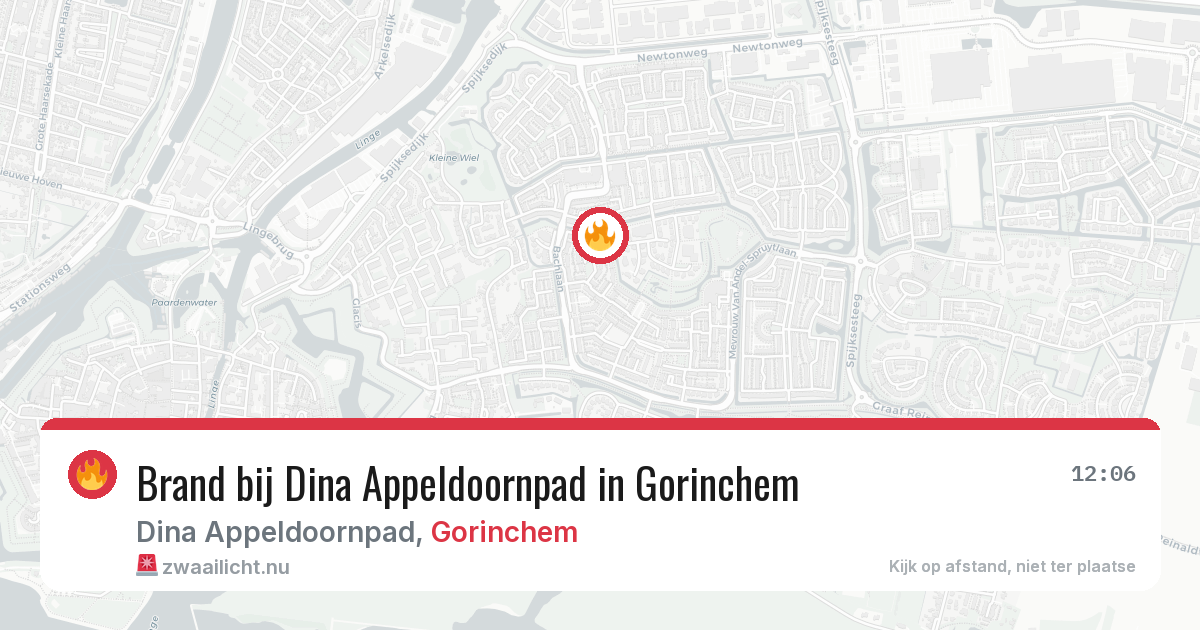 Brand bij Dina Appeldoornpad in Gorinchem — 20 jul 2026