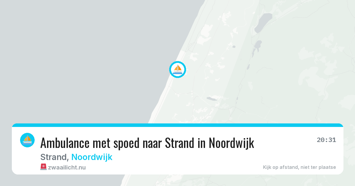 Ambulance met spoed naar Strand in Noordwijk — 24 jul 2026