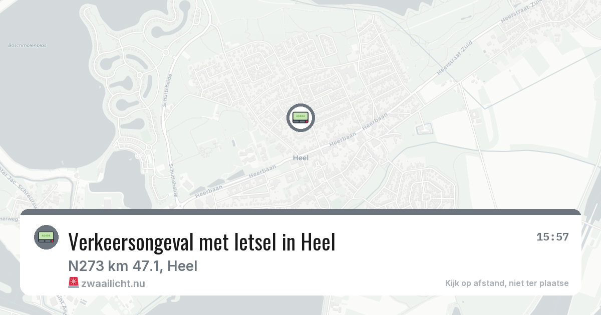 Verkeersongeval met letsel in Heel — 4 mrt 2026