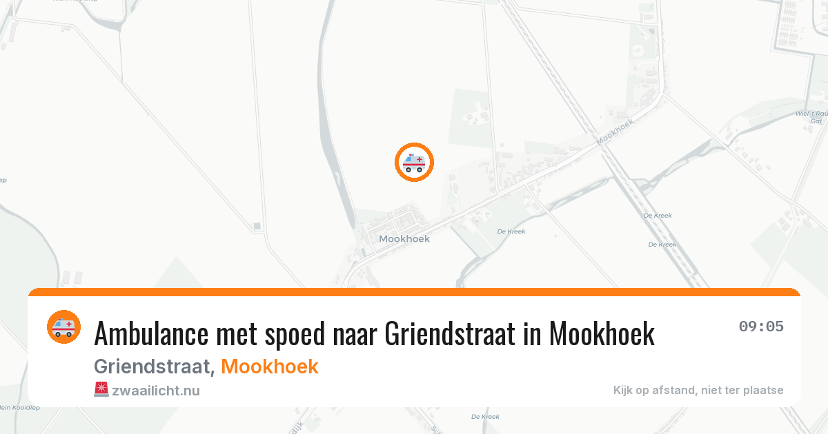 Ambulance met spoed naar Griendstraat in Mookhoek — 1 feb 2026