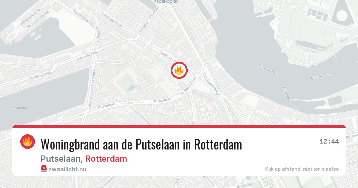 Woningbrand aan de Putselaan in Rotterdam — 2 mrt 2026