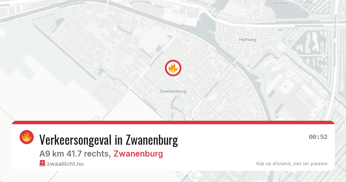 Verkeersongeval in Zwanenburg — 13 jul 2026