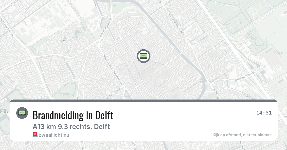 Brandmelding in Delft — 2 mrt 2026