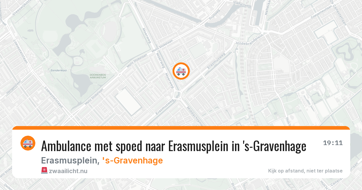 Ambulance met spoed naar Erasmusplein in 's-Gravenhage — 11 mei 2026