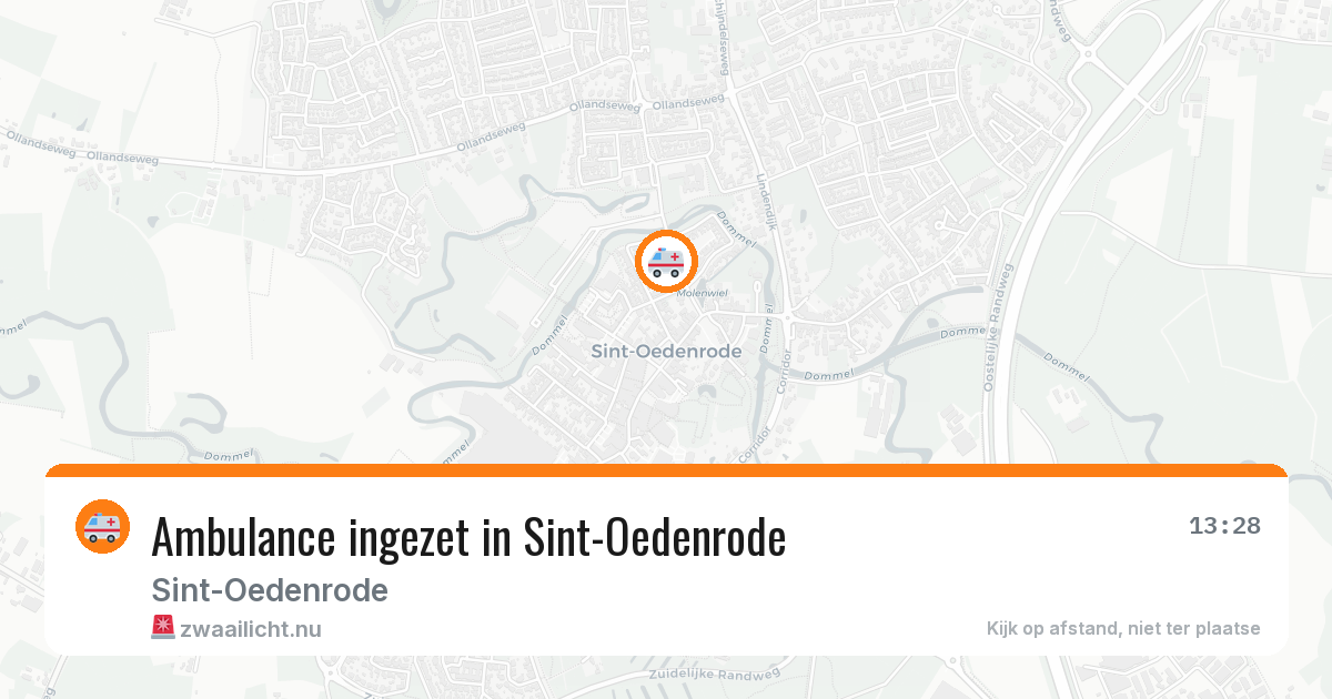 Ambulance ingezet in Sint-Oedenrode — 13 jul 2026