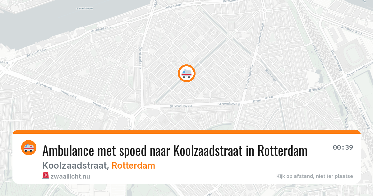 Ambulance met spoed naar Koolzaadstraat in Rotterdam — 27 apr 2026
