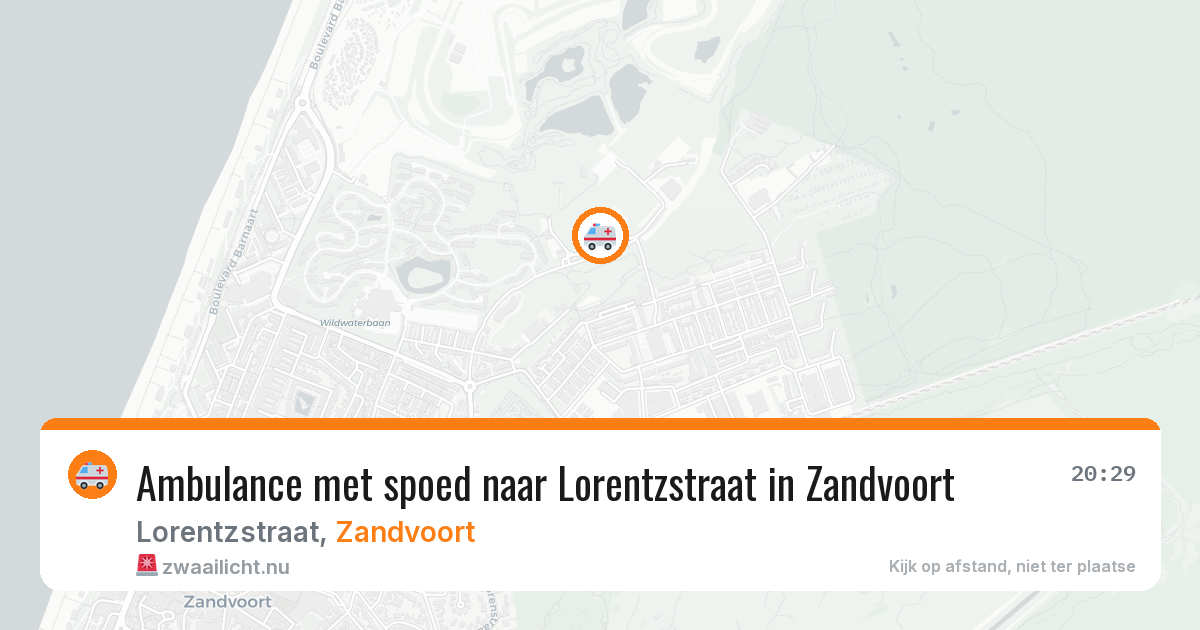 Ambulance met spoed naar Lorentzstraat in Zandvoort — 11 jul 2026