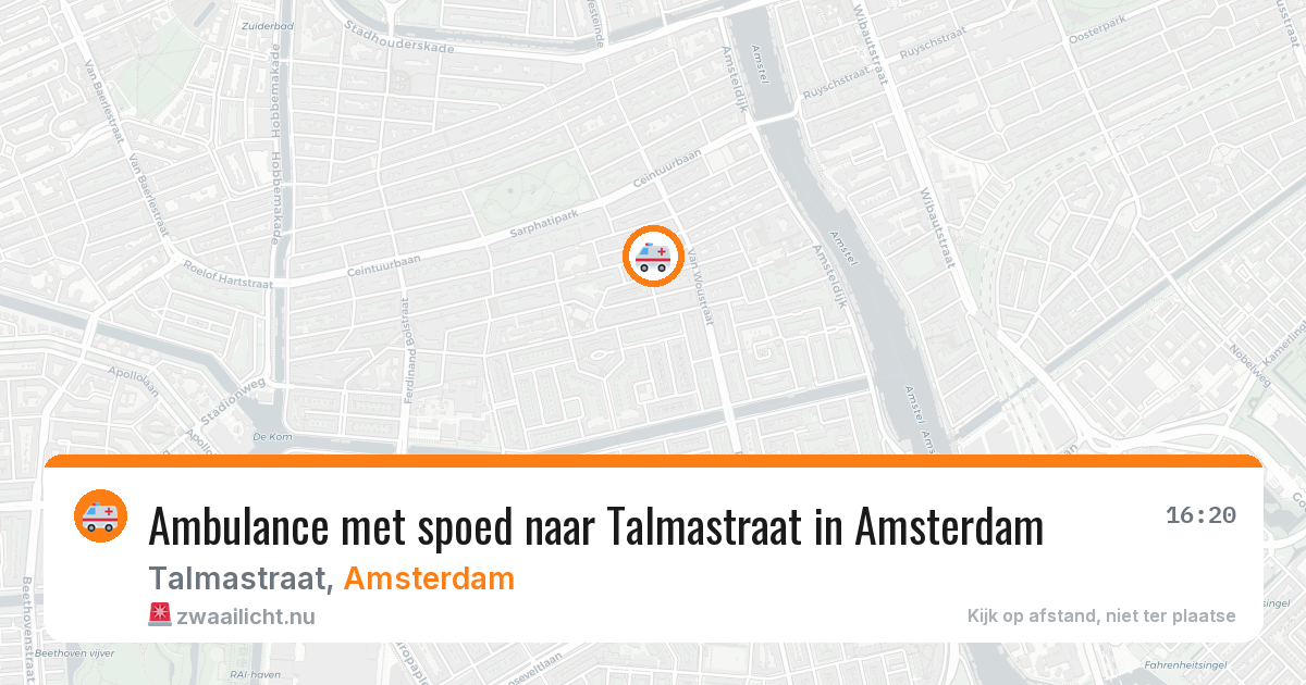 Ambulance met spoed naar Talmastraat in Amsterdam — 9 jul 2026