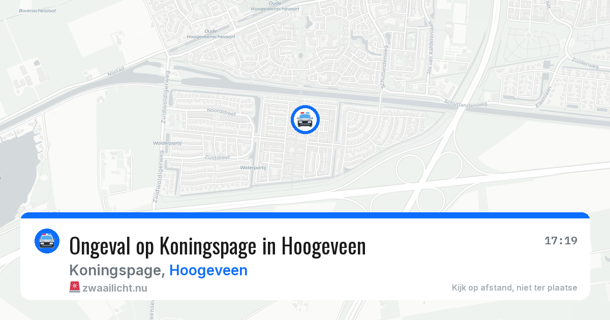 Ongeval op Koningspage in Hoogeveen — 29 mrt 2026
