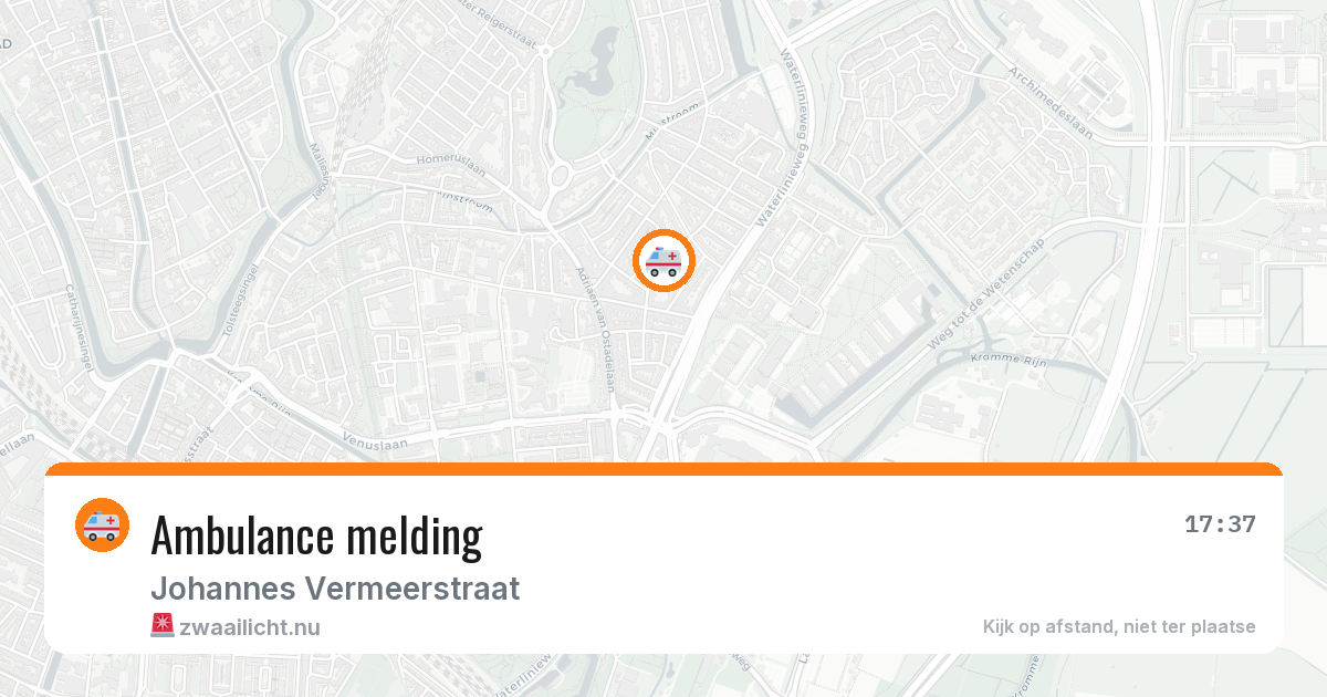 Ambulance melding — 16 mrt 2026