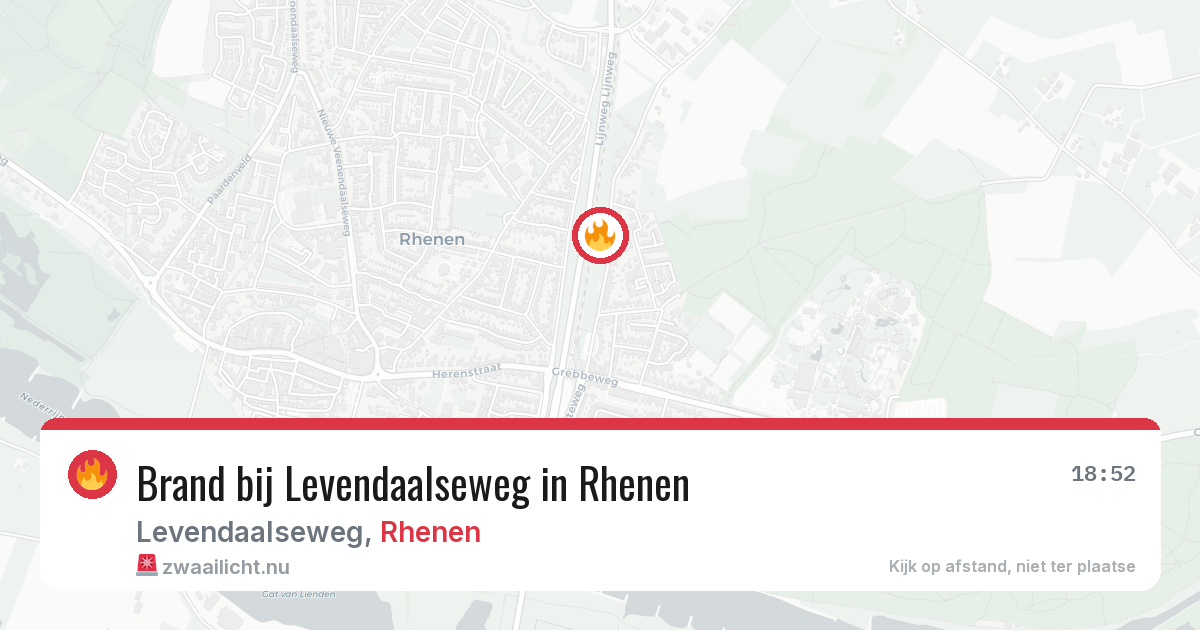 Brand bij Levendaalseweg in Rhenen — 12 jul 2026