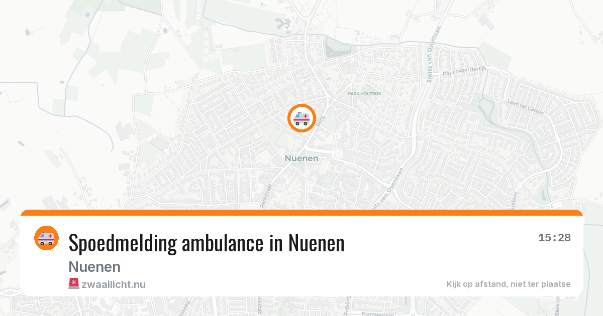 Spoedmelding ambulance in Nuenen — 14 jul 2026