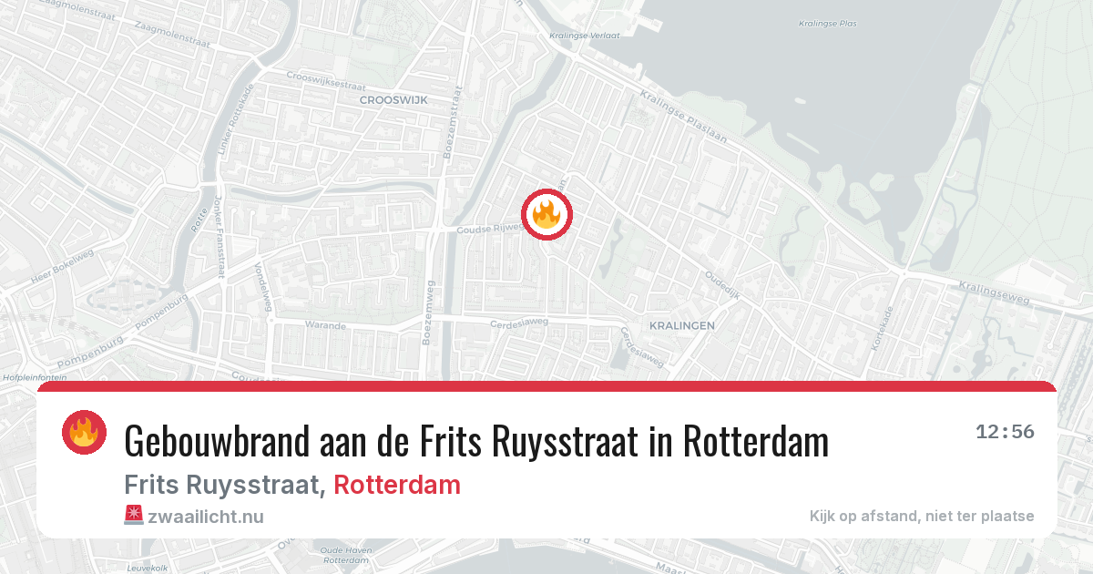 Gebouwbrand aan de Frits Ruysstraat in Rotterdam — 28 mei 2026