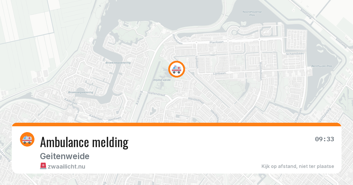 Ambulance melding — 13 jul 2026