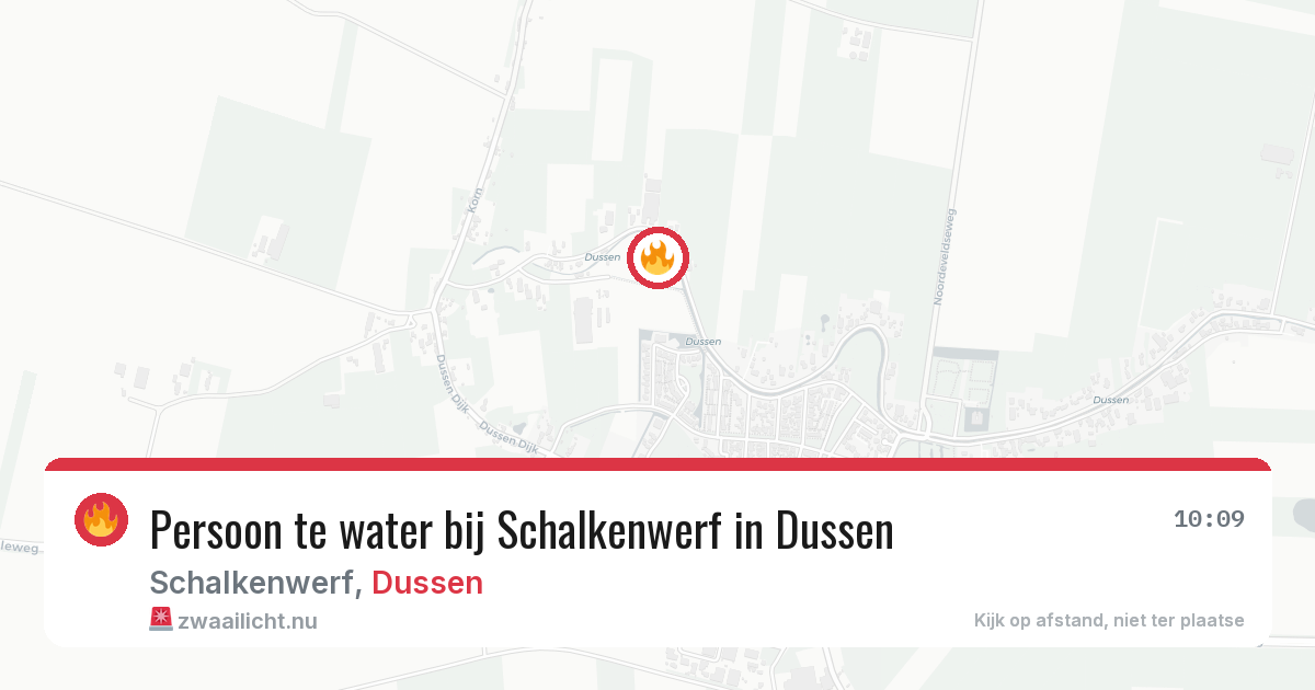 Persoon te water bij Schalkenwerf in Dussen — 22 mrt 2026