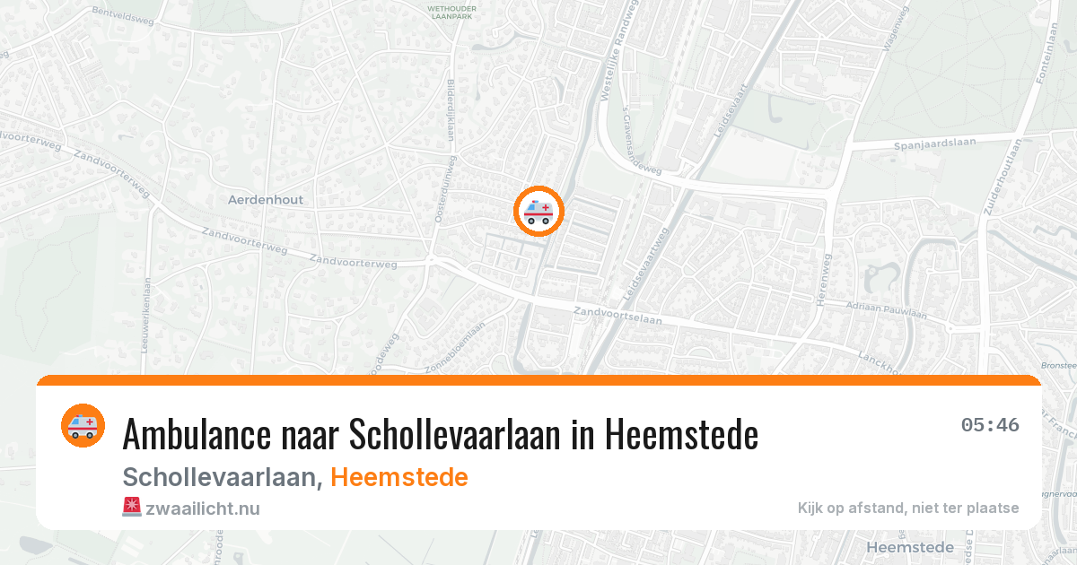 Ambulance naar Schollevaarlaan in Heemstede — 13 jul 2026