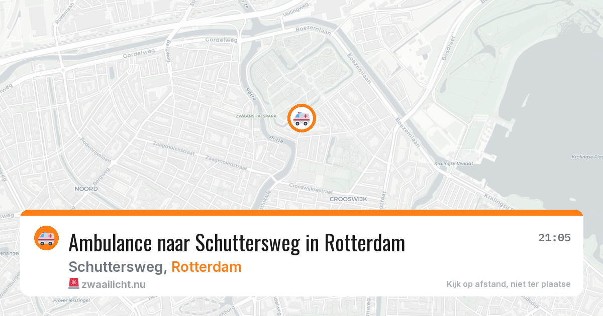 Ambulance naar Schuttersweg in Rotterdam — 23 jul 2026