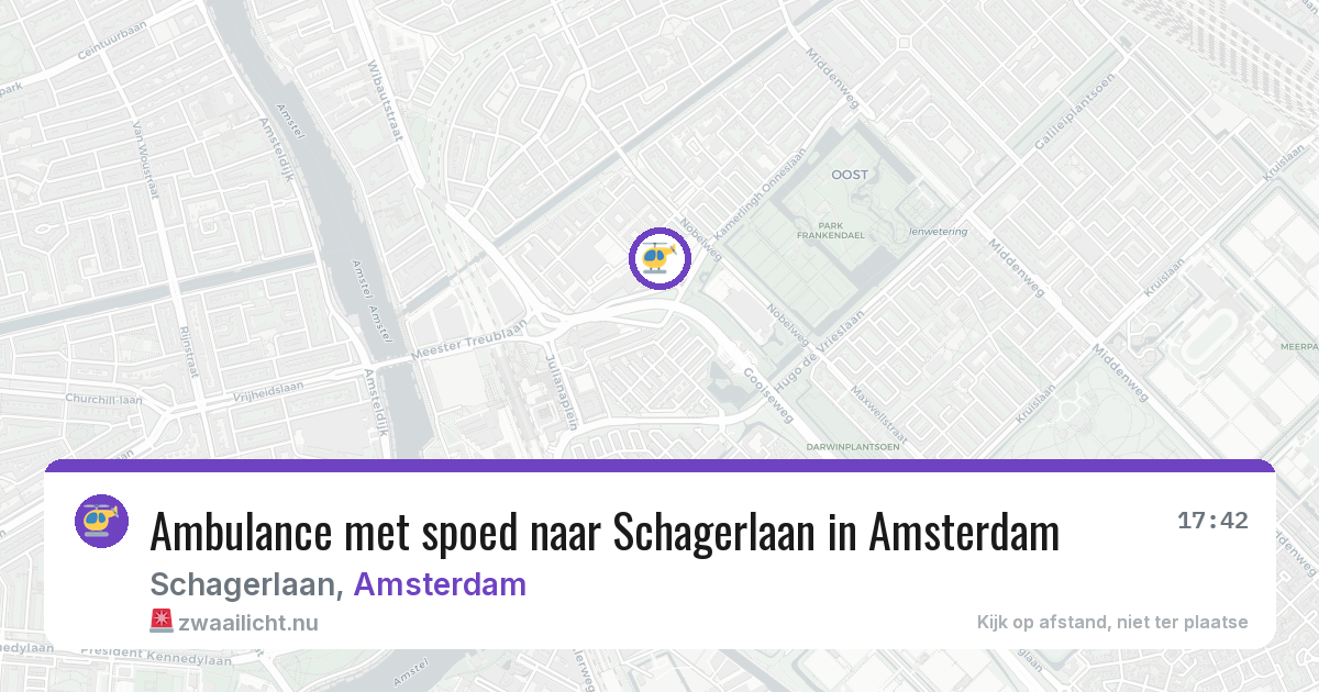 Ambulance met spoed naar Schagerlaan in Amsterdam — 17 feb 2026