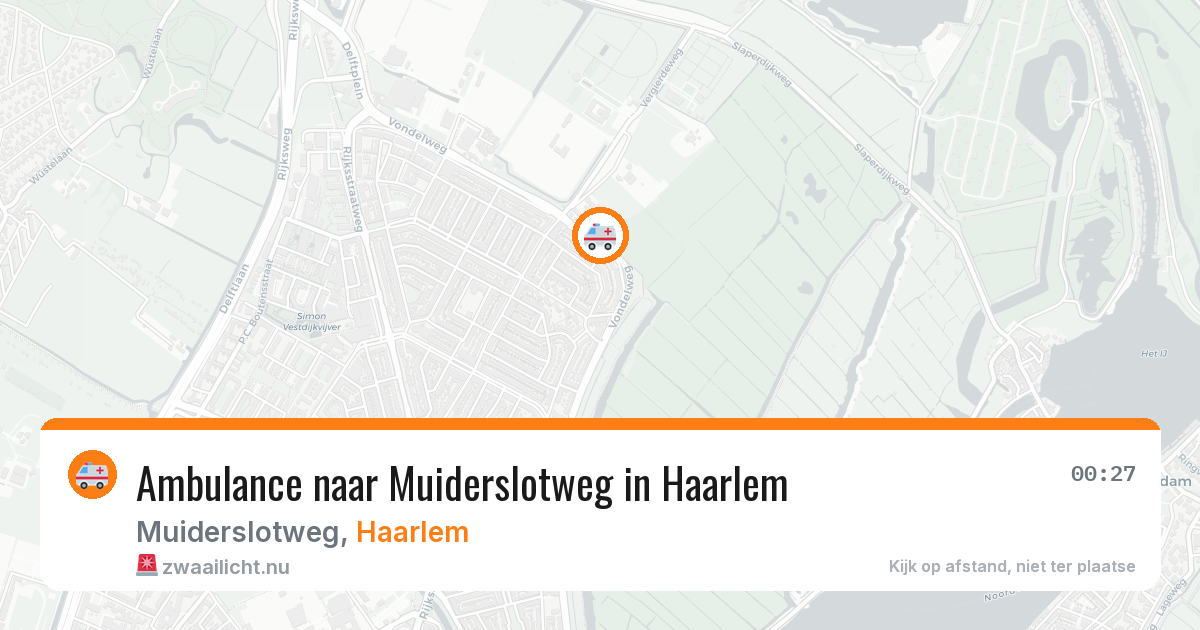 Ambulance naar Muiderslotweg in Haarlem — 5 apr 2026