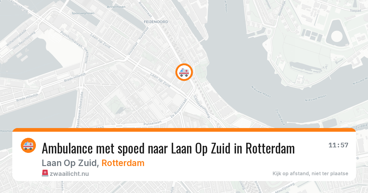 Ambulance met spoed naar Laan Op Zuid in Rotterdam — 17 jul 2026