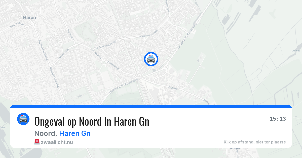 Ongeval op Noord in Haren Gn — 29 mei 2026