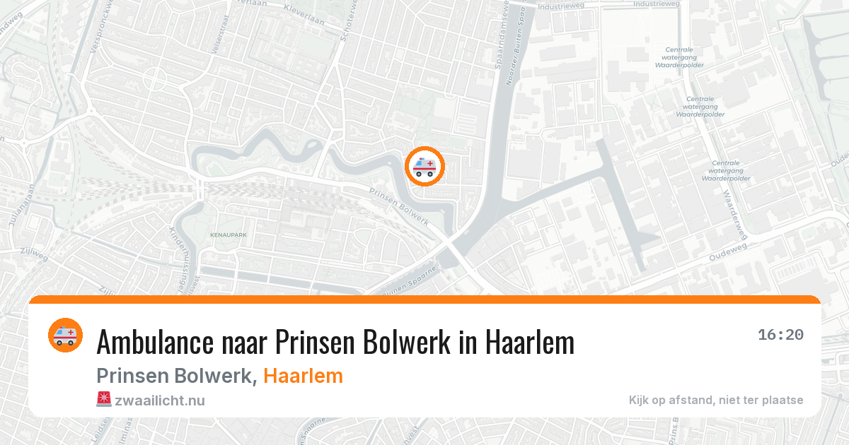 Ambulance naar Prinsen Bolwerk in Haarlem — 4 jun 2026