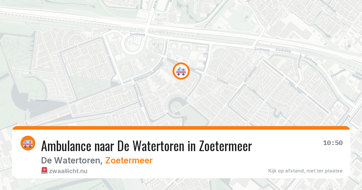 Ambulance naar De Watertoren in Zoetermeer — 15 jul 2026