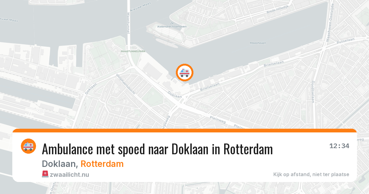 Ambulance met spoed naar Doklaan in Rotterdam — 26 mei 2026