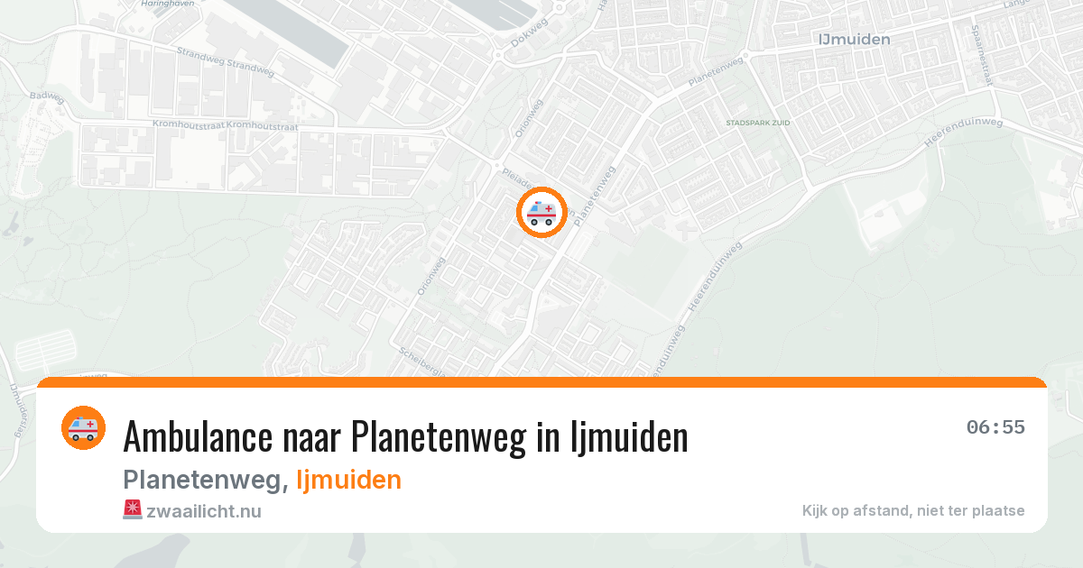 Ambulance naar Planetenweg in Ijmuiden — 23 jul 2026