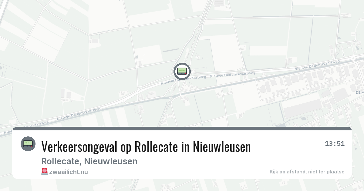Verkeersongeval op Rollecate in Nieuwleusen — 18 jul 2026