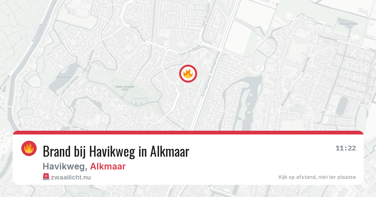 Brand bij Havikweg in Alkmaar — 26 jul 2026