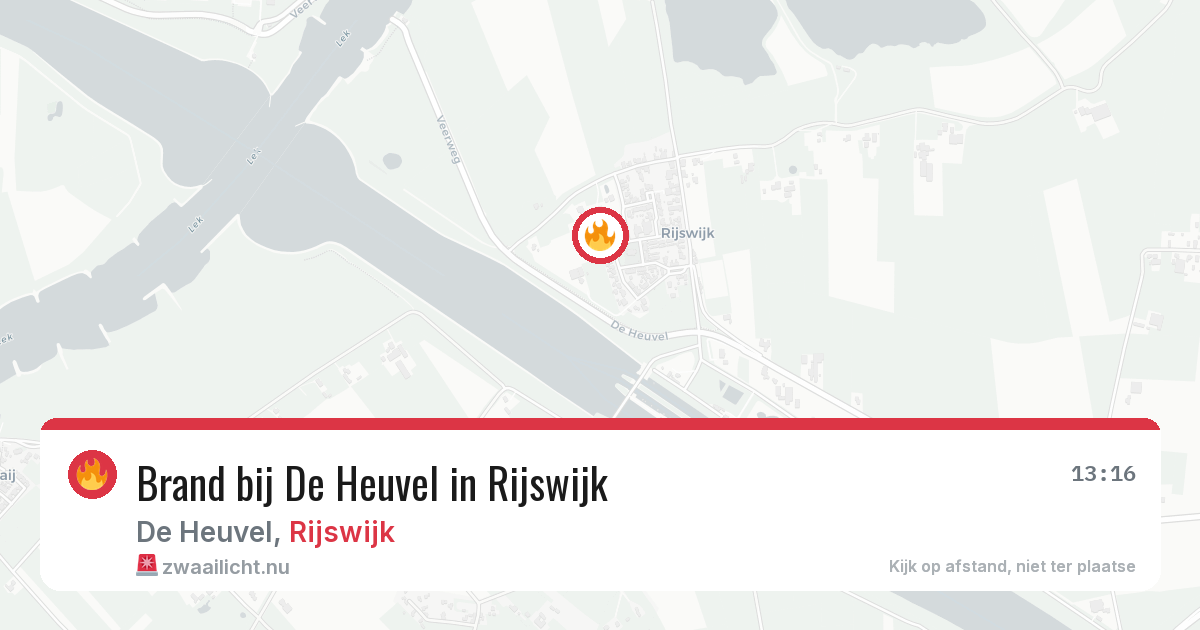 Brand bij De Heuvel in Rijswijk — 31 mei 2026