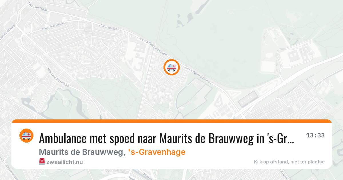 Ambulance met spoed naar Maurits de Brauwweg in 's-Gravenhage — 30 mei 2026