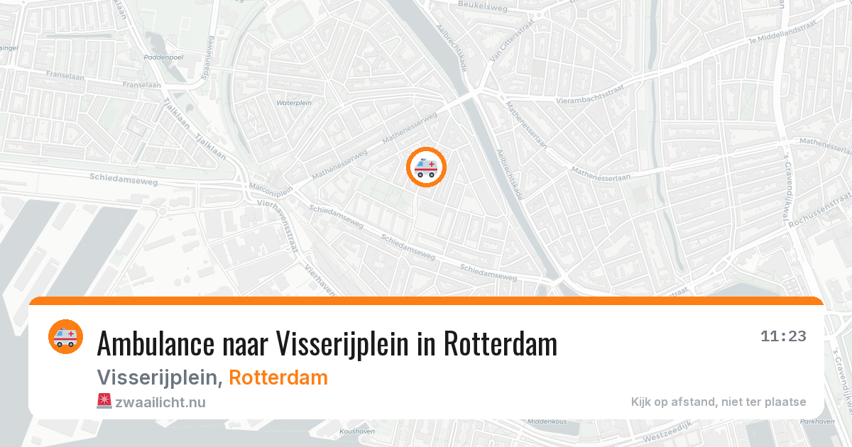 Ambulance naar Visserijplein in Rotterdam — 1 jun 2026