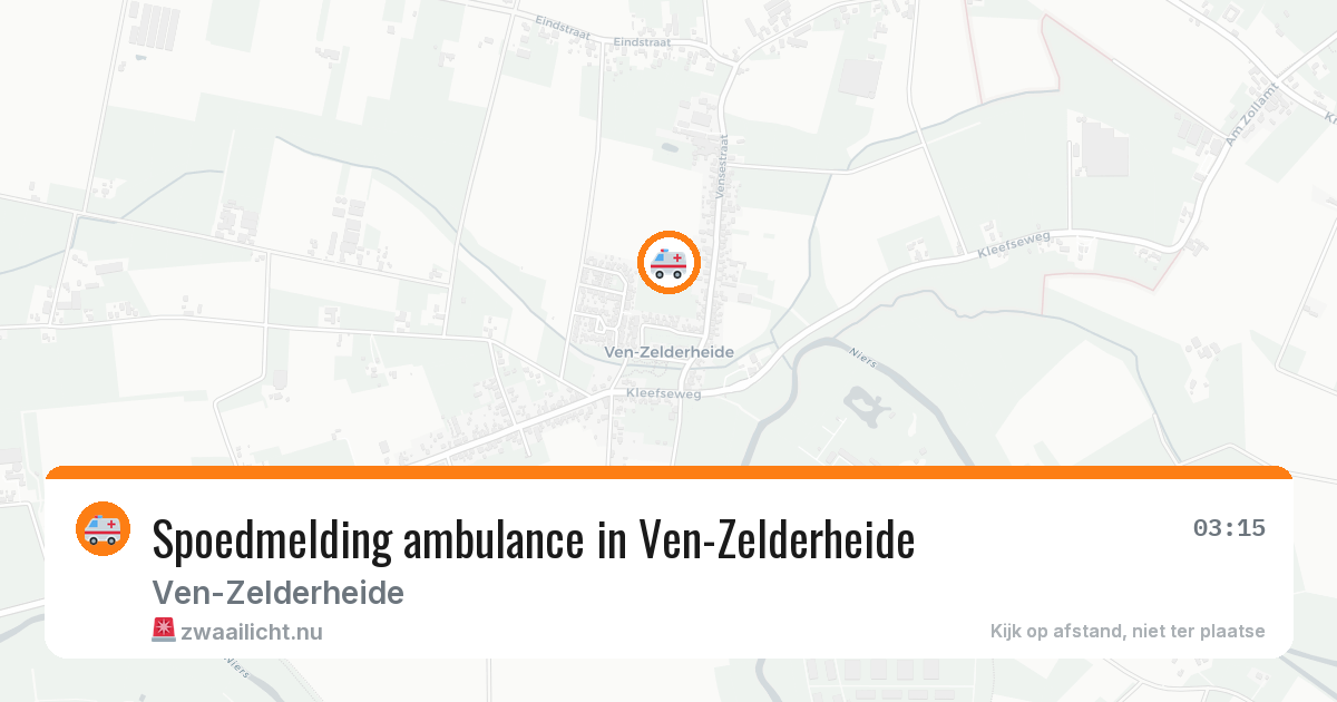 Spoedmelding ambulance in Ven-Zelderheide — 10 jul 2026