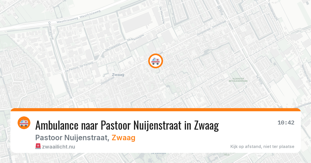 Ambulance naar Pastoor Nuijenstraat in Zwaag — 3 jun 2026