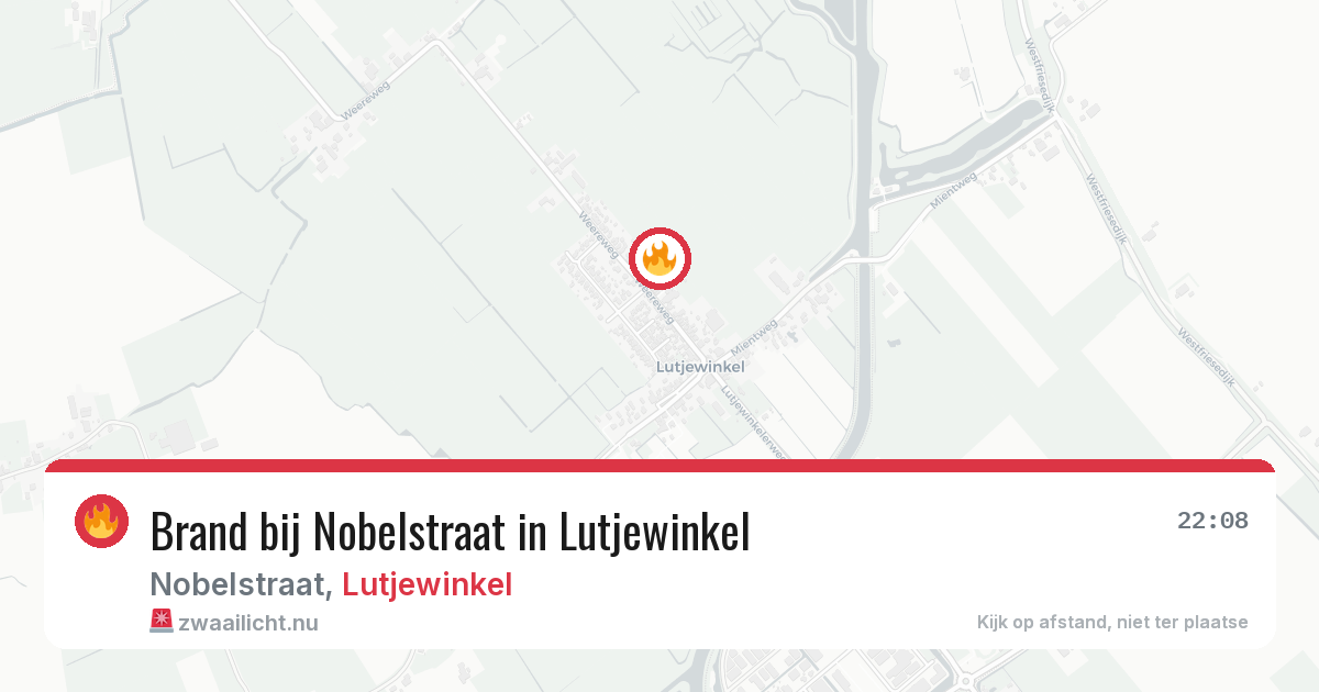 Brand bij Nobelstraat in Lutjewinkel — 26 apr 2026