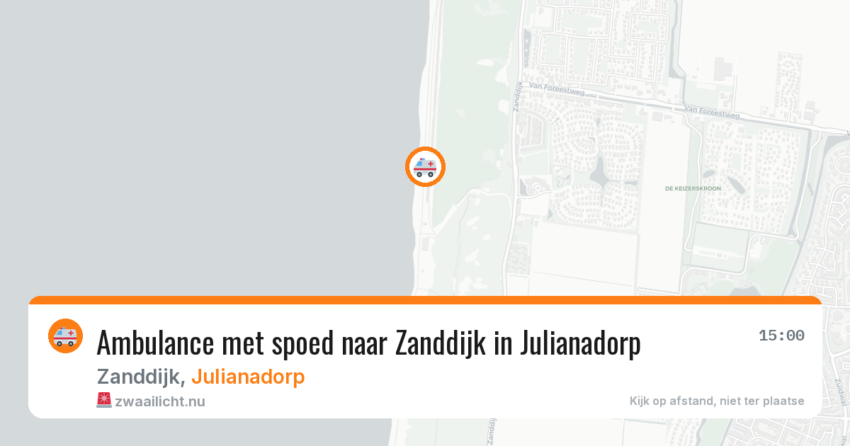 Ambulance met spoed naar Zanddijk in Julianadorp — 31 mei 2026