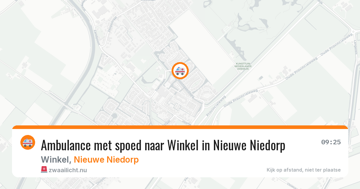 Ambulance met spoed naar Winkel in Nieuwe Niedorp — 4 mei 2026