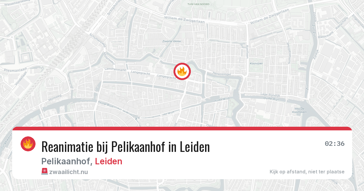 Reanimatie bij Pelikaanhof in Leiden — 27 mrt 2026