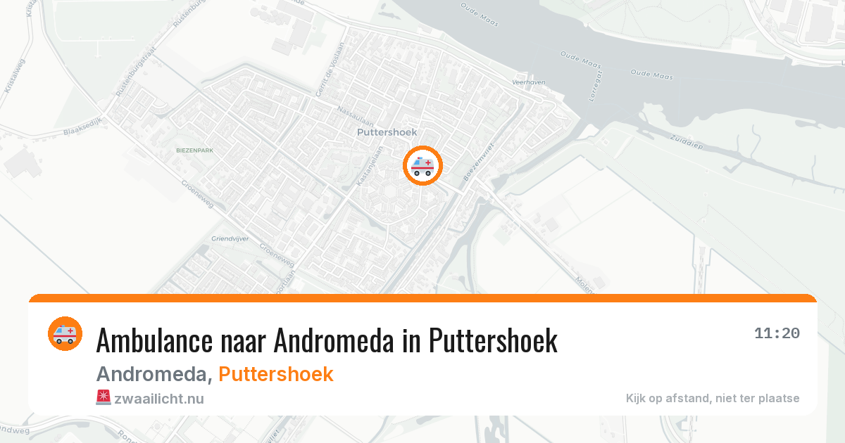 Ambulance naar Andromeda in Puttershoek — 26 jul 2026