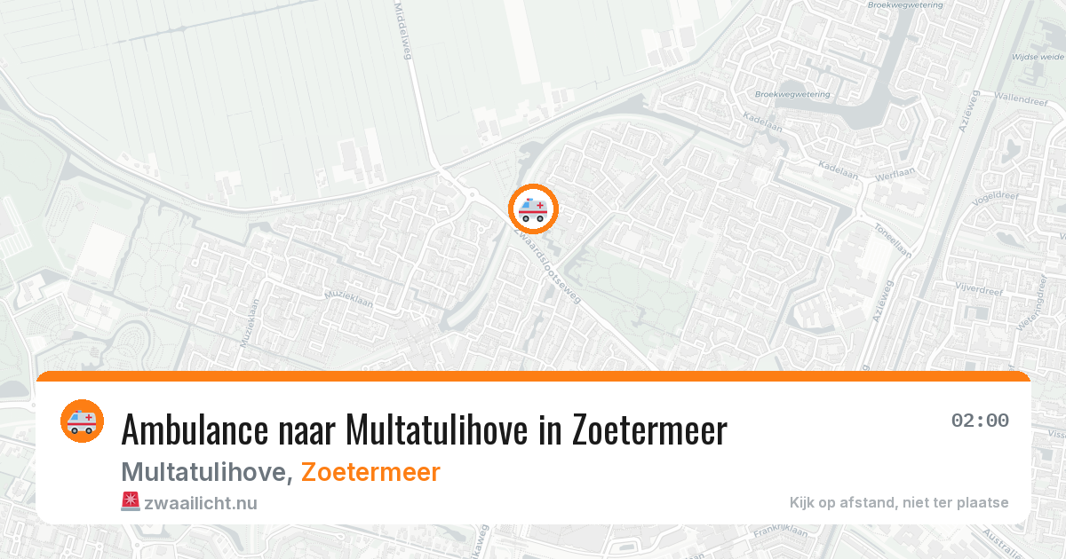 Ambulance naar Multatulihove in Zoetermeer — 19 jul 2026
