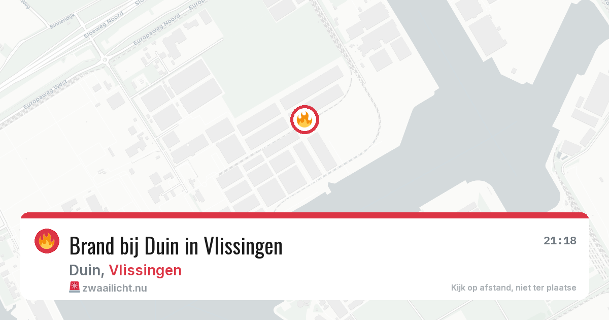 Brand bij Duin in Vlissingen — 12 apr 2026