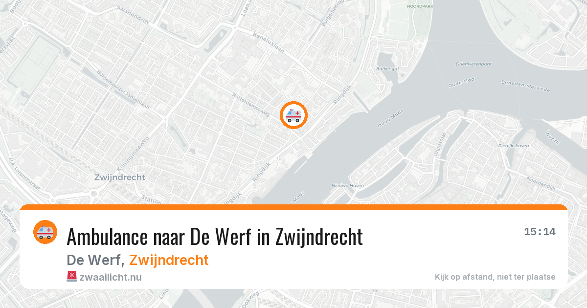Ambulance naar De Werf in Zwijndrecht — 6 apr 2026