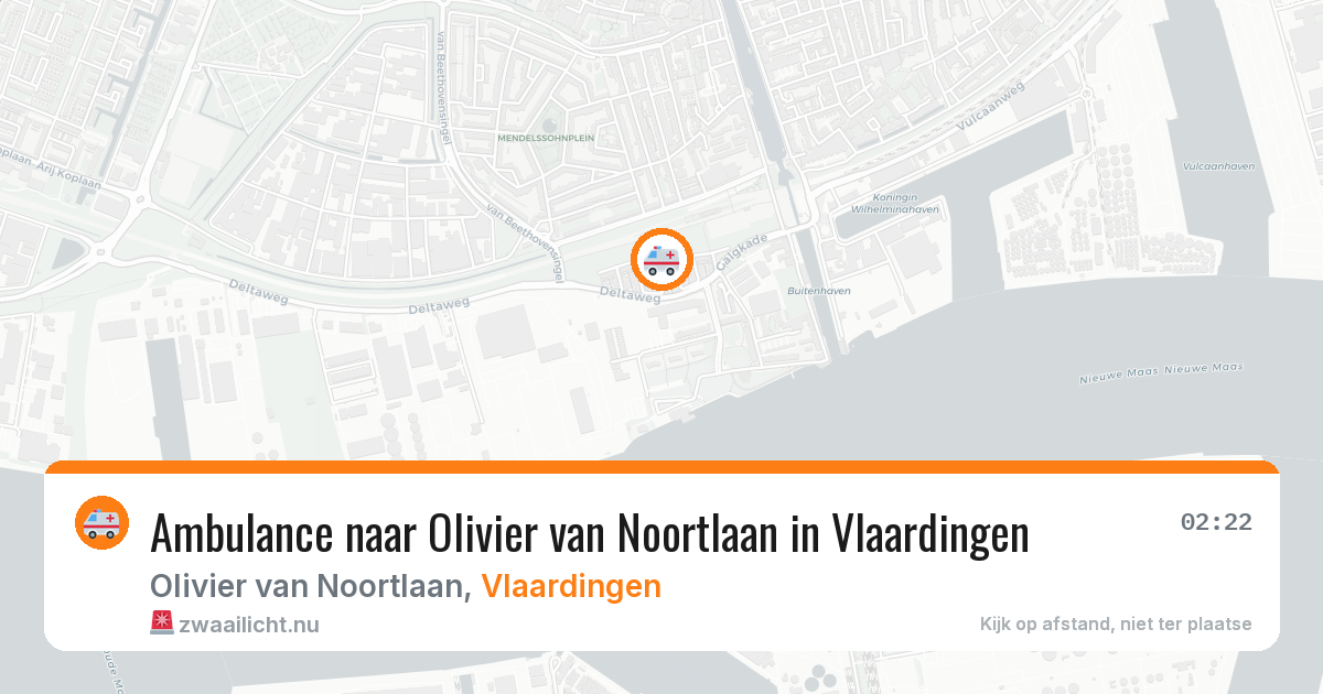 Ambulance naar Olivier van Noortlaan in Vlaardingen — 2 jun 2026