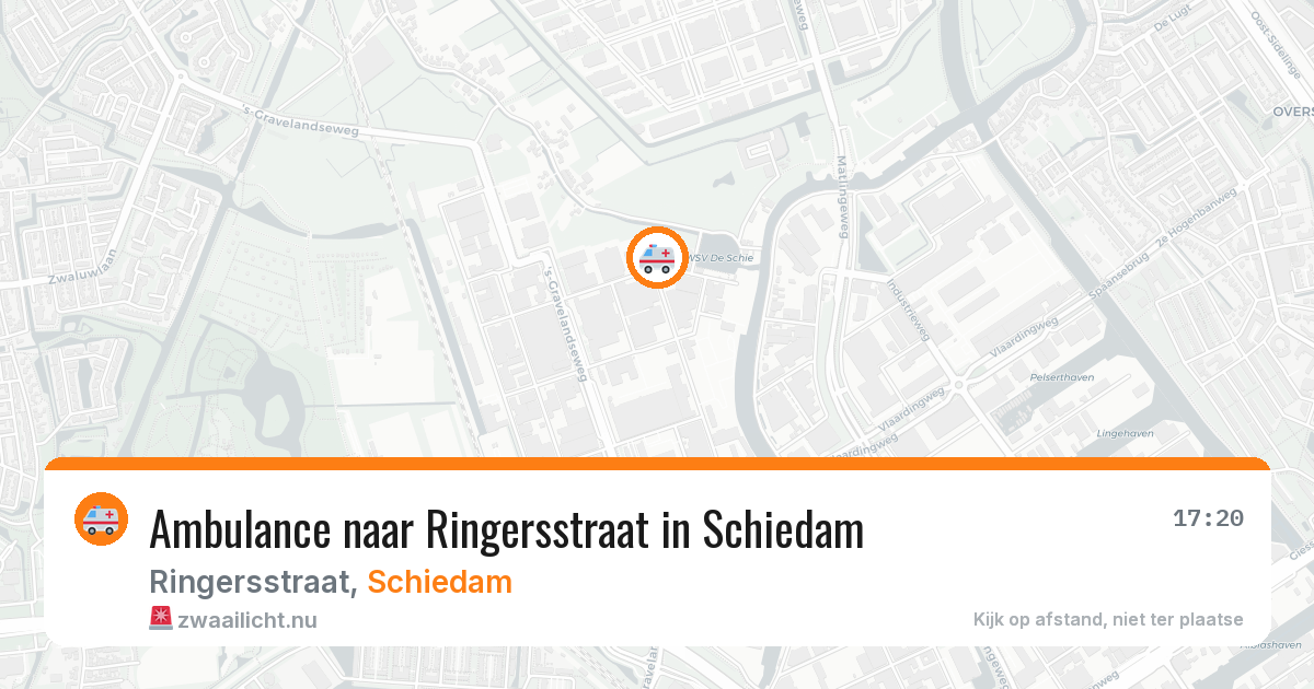 Ambulance naar Ringersstraat in Schiedam — 17 jul 2026