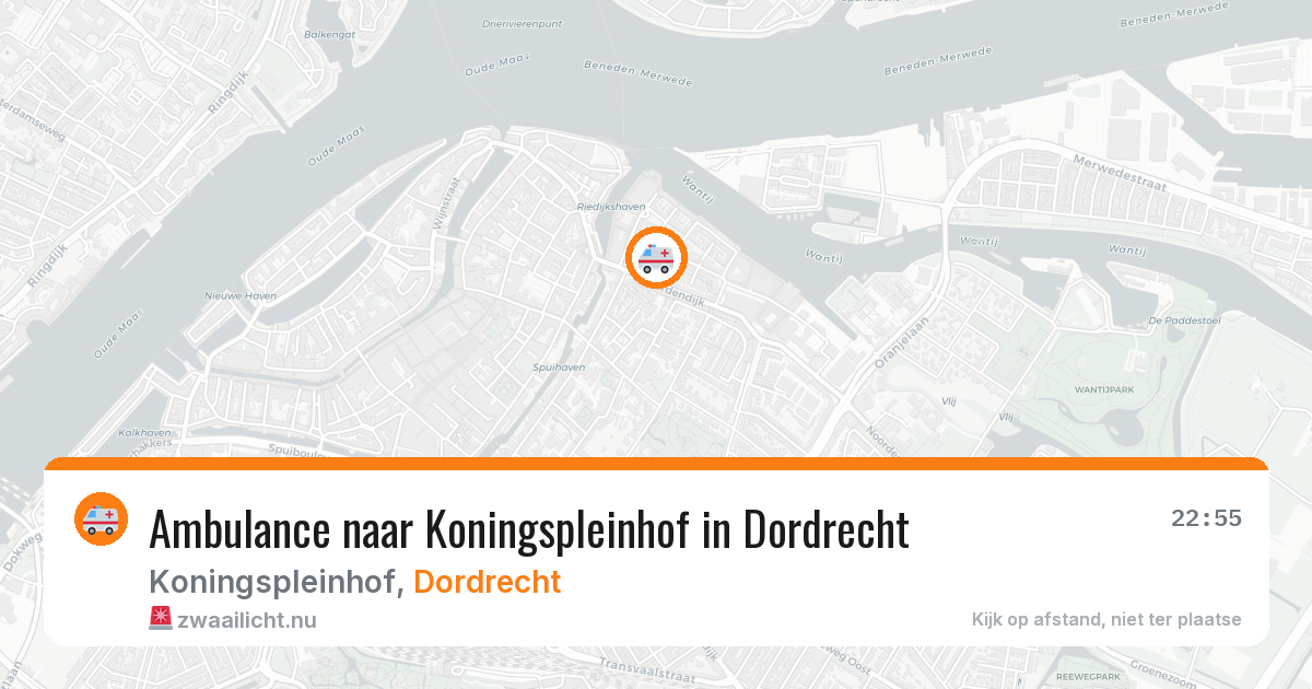 Ambulance naar Koningspleinhof in Dordrecht — 16 jul 2026