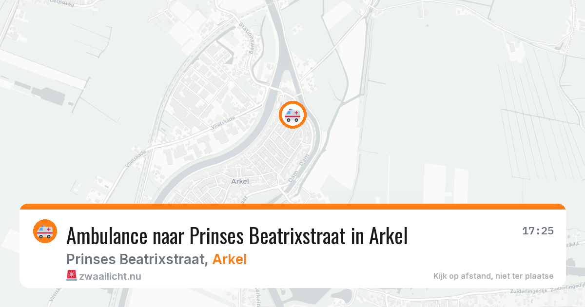 Ambulance naar Prinses Beatrixstraat in Arkel — 20 mrt 2026