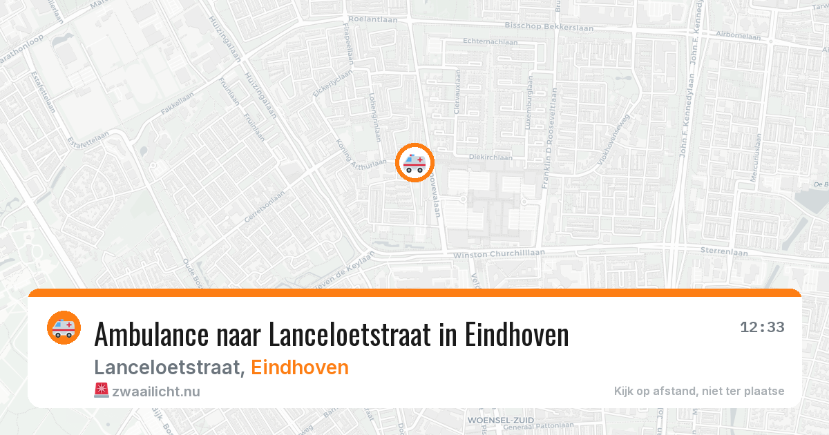 Ambulance naar Lanceloetstraat in Eindhoven — 19 mei 2026